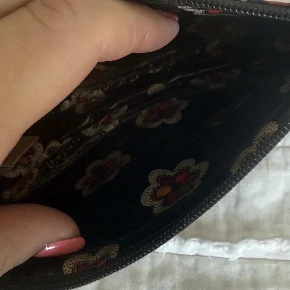 2 Vera Bradley Coin Purses BLUE BAYOU &‎ Half Moon Retro Prep Plaid Floral - Picture 9 of 9